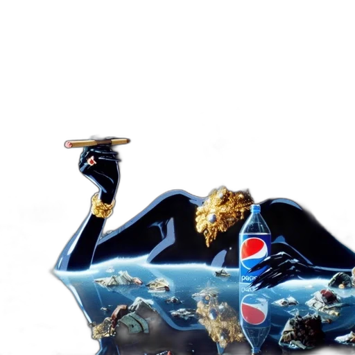 car, crown, mask, jacket, concept art, photorealistic, vaporwave, fantasy art transparent PNG cut-out