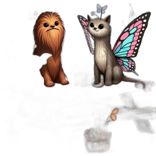 concept art, pixel art, fantasy art, 3d render, fantastical, creatures, gather, picnic transparent PNG cut-out