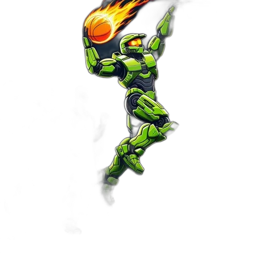 robot, staff, weapon, dragon, comic book art, concept art, pixel art, fantasy art transparent PNG cut-out