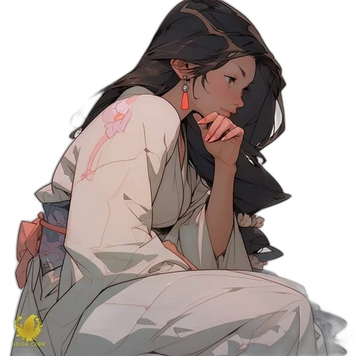 dress, jewelry, crown, face, concept art, fantasy art, pixel art, anime transparent PNG cut-out