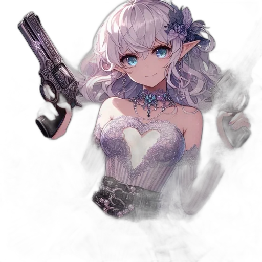 weapon, staff, dress, anime, concept art, fantasy art, pixel art, pastel transparent PNG cut-out