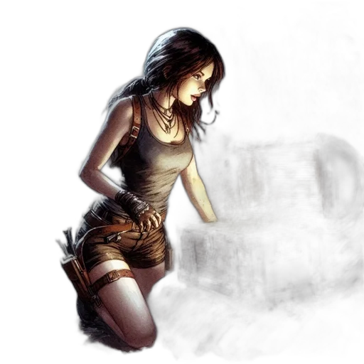 dress, fantasy art, concept art, photorealistic, comic book art, fog, underwater, fire transparent PNG cut-out