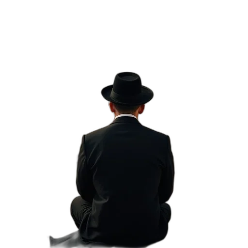 hat, staff, umbrella, jacket, concept art, 3d render, photorealistic, pixel art transparent PNG cut-out