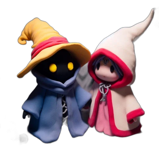 hat, mask, staff, concept art, 3d render, monochrome, two, animated transparent PNG cut-out