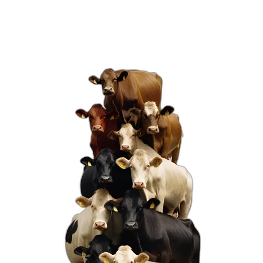 animal, crown, food, jewelry, 3d render, concept art, photorealistic, group transparent PNG cut-out