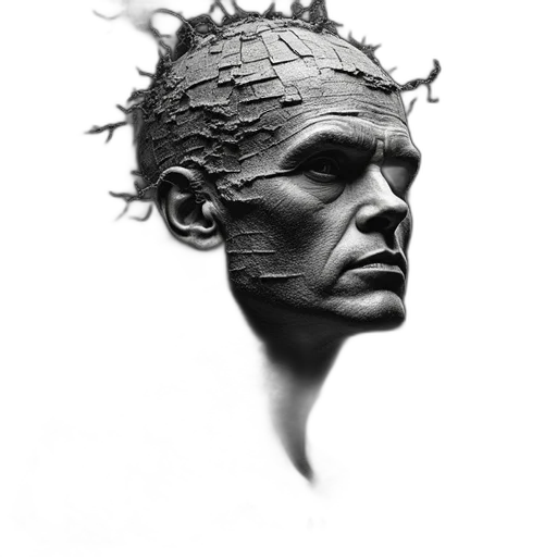 face, crown, mask, creature, photorealistic, 3d render, fantasy art, concept art transparent PNG cut-out