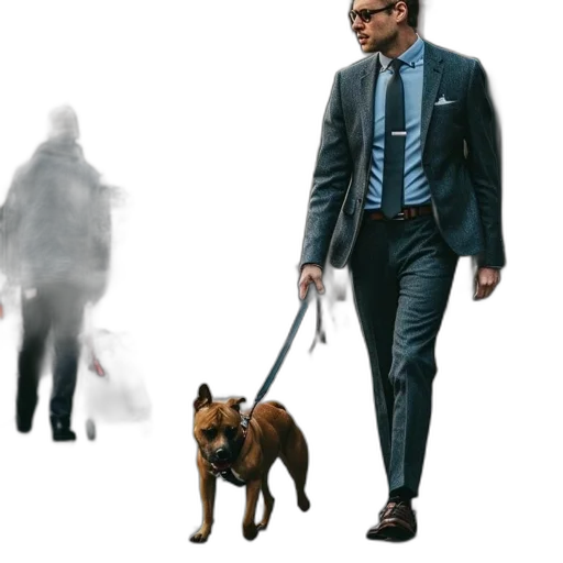 animal, staff, jacket, concept art, photorealistic, comic book art, pixel art, man transparent PNG cut-out