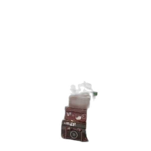 bottle, food, weapon, robot, 3d render, photorealistic, concept art, earth tones transparent PNG cut-out