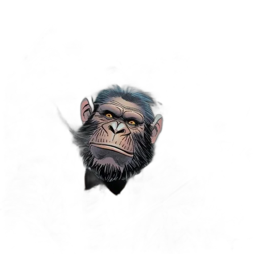 animal, creature, face, staff, concept art, 3d render, fantasy art, photorealistic transparent PNG cut-out