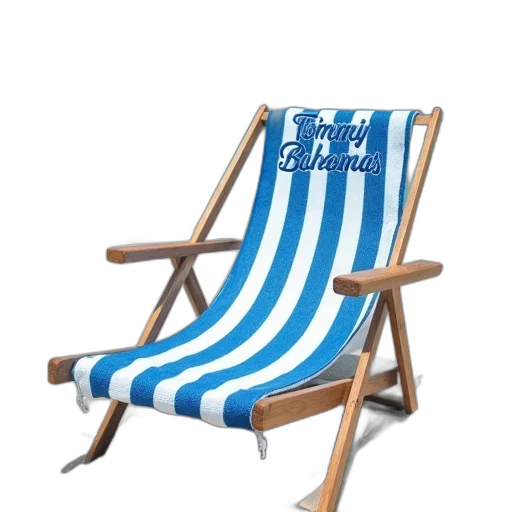 furniture, umbrella, beach, chair, blue, white, striped, fabric transparent PNG cut-out
