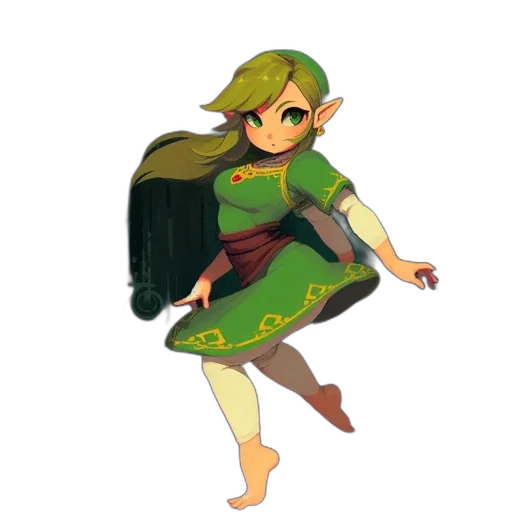 dress, staff, sword, weapon, pixel art, concept art, fantasy art, watercolor transparent PNG cut-out