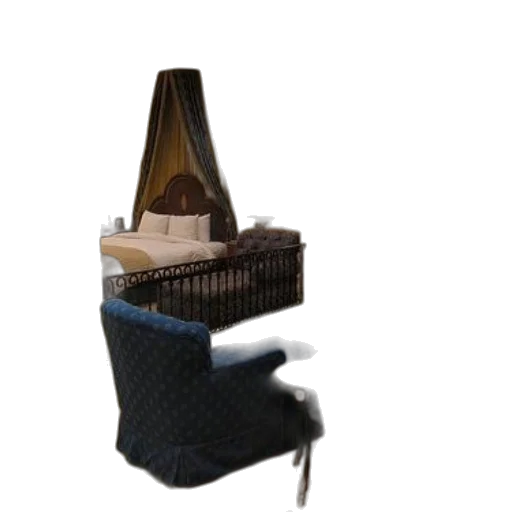 furniture, hat, shoes, weapon, 3d render, concept art, photorealistic, cozy transparent PNG cut-out