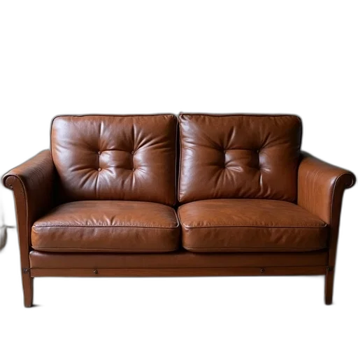furniture, jacket, crown, 3d render, photorealistic, earth tones, brown, leather transparent PNG cut-out