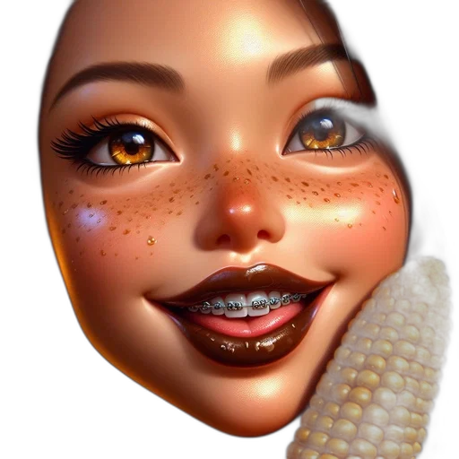 face, mask, creature, robot, 3d render, concept art, photorealistic, cartoon transparent PNG cut-out