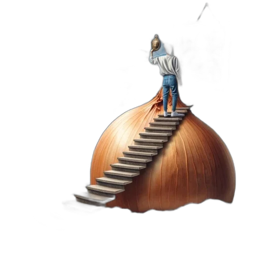 hair, concept art, photorealistic, 3d render, fantasy art, figure, balances, atop transparent PNG cut-out