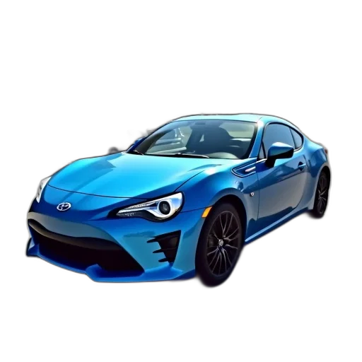 car, weapon, 3d render, photorealistic, concept art, pixel art, blue, compact transparent PNG cut-out