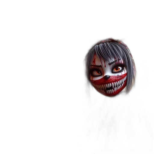 mask, face, creature, jewelry, 3d render, photorealistic, concept art, pixel art transparent PNG cut-out