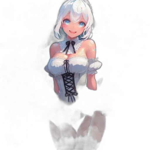 dress, robot, weapon, staff, concept art, pixel art, watercolor, fantasy art transparent PNG cut-out
