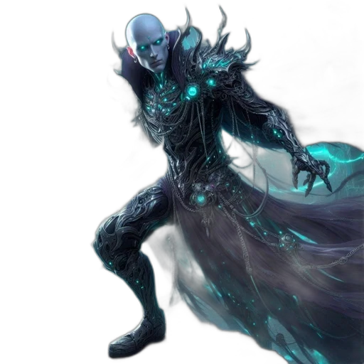 creature, mask, staff, dragon, concept art, fantasy art, comic book art, 3d render transparent PNG cut-out