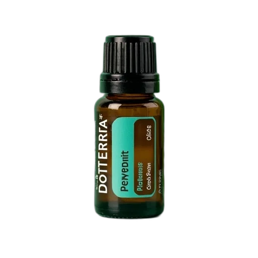 second, image, close-up, single, bottle, peppermint, essential, oil transparent PNG cut-out