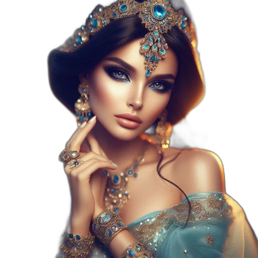 jewelry, crown, dress, fantasy art transparent PNG cut-out