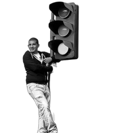 staff, robot, jacket, black, white, photo, man, climbing transparent PNG cut-out