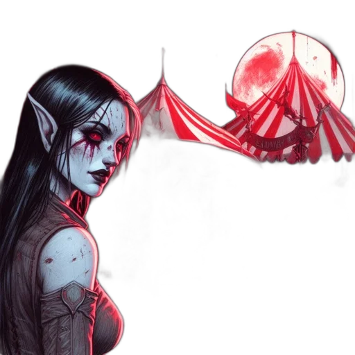 mask, staff, creature, fantasy art, concept art, comic book art, watercolor, red transparent PNG cut-out