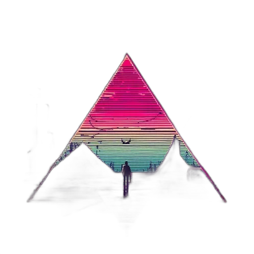 umbrella, hat, sword, crown, vaporwave, 3d render, concept art, pixel art transparent PNG cut-out