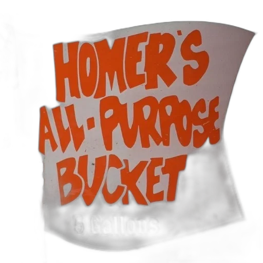 hat, food, 3d render, concept art, sign, homer, all-purpose, bucket transparent PNG cut-out