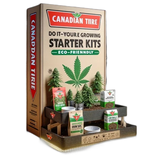 indoor, display, promotes, canadian, tire, eco-friendly, do-it-yourself, growing transparent PNG cut-out