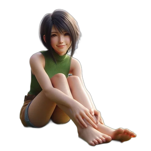 face, photorealistic, 3d render, concept art, pixel art, green, relaxed, young transparent PNG cut-out