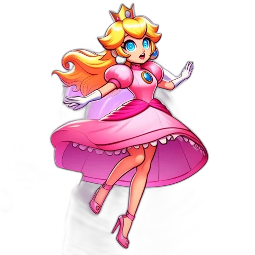 dress, crown, staff, concept art, pixel art, 3d render, fantasy art, princess transparent PNG cut-out