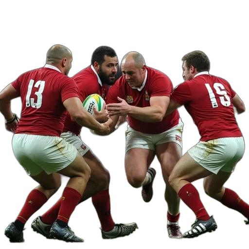 nrl, team, tackled, several, players transparent PNG cut-out