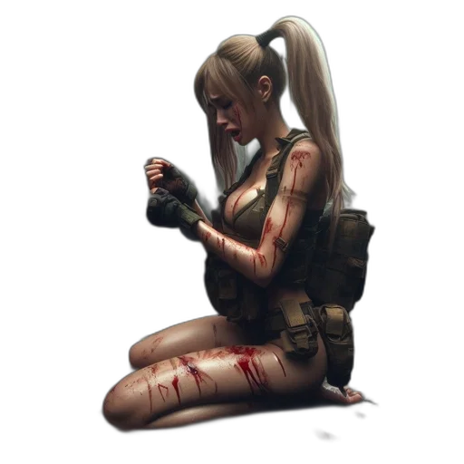weapon, concept art, comic book art, cyberpunk, fantasy art, dense, jungle, background transparent PNG cut-out