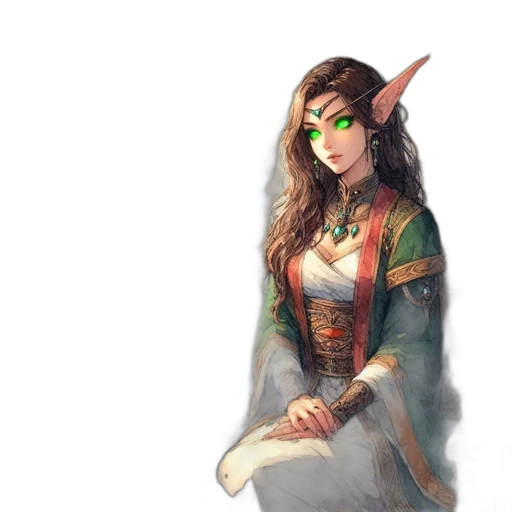 staff, dragon, sword, fantasy art, concept art, pixel art, watercolor, green transparent PNG cut-out