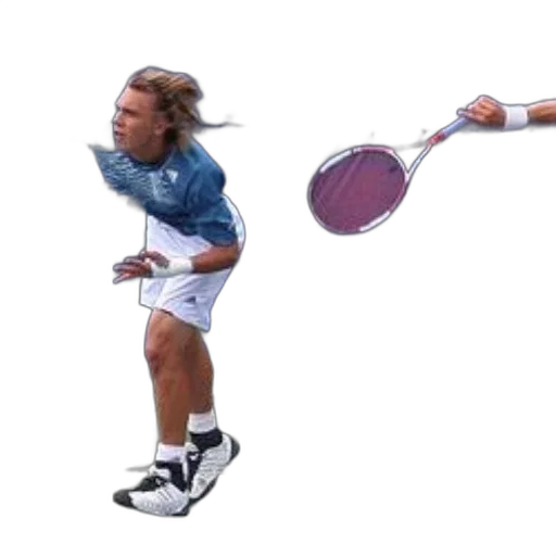hair, photorealistic, concept art, 3d render, tennis, player, action, captured transparent PNG cut-out