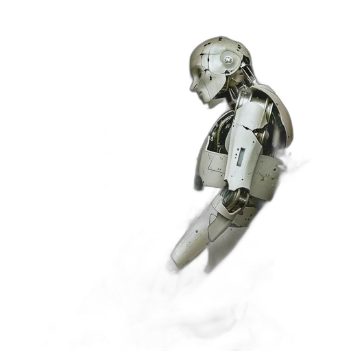 robot, concept art, 3d render, photorealistic, fantasy art, outer space, white, metal transparent PNG cut-out