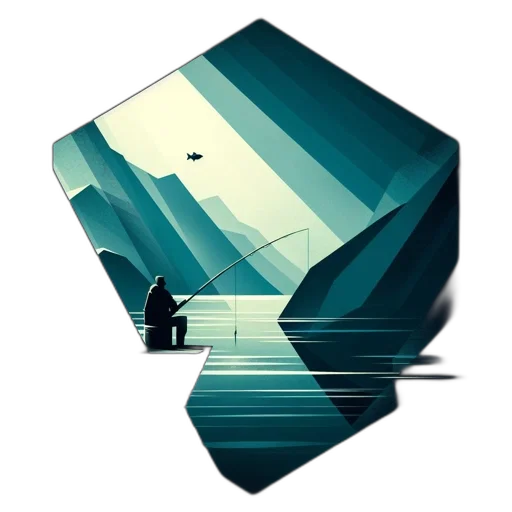 umbrella, sword, concept art, pixel art, fantasy art, vaporwave, underwater, fog transparent PNG cut-out
