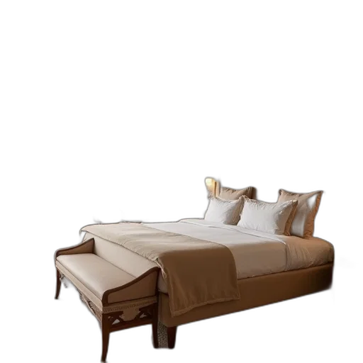 furniture, 3d render, photorealistic, earth tones transparent PNG cut-out