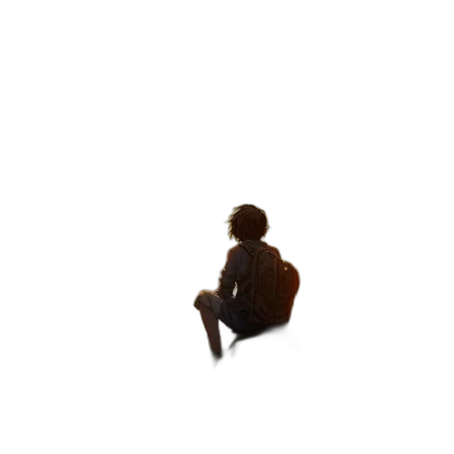 creature, jacket, robot, hair, pixel art, concept art, 3d render, photorealistic transparent PNG cut-out