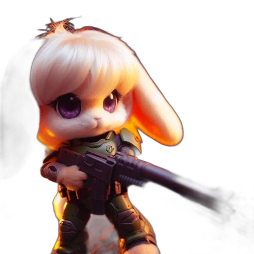weapon, animal, robot, staff, concept art, fantasy art, pixel art, 3d render transparent PNG cut-out