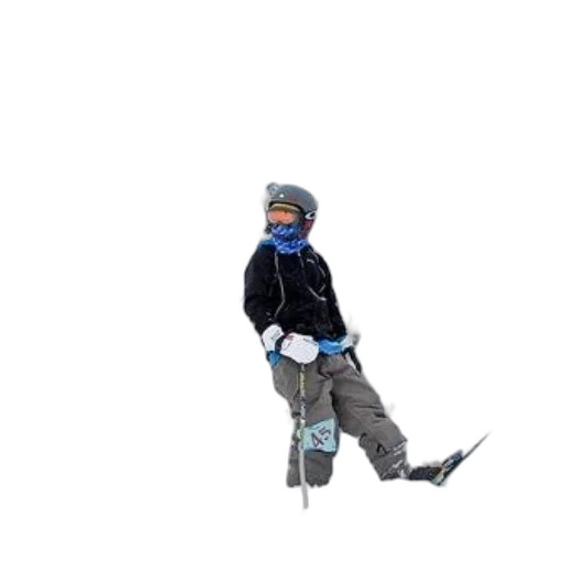 staff, pixel art, 3d render, concept art, photorealistic, snow, blue, skier transparent PNG cut-out