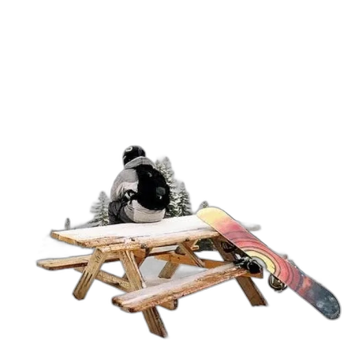 furniture, weapon, shoes, animal, 3d render, photorealistic, concept art, snow transparent PNG cut-out