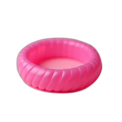 jewelry, food, furniture, weapon, 3d render, pastel, pink, plastic transparent PNG cut-out