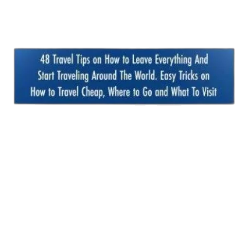 travel, book, cover, blue, white, theme, featuring, title transparent PNG cut-out