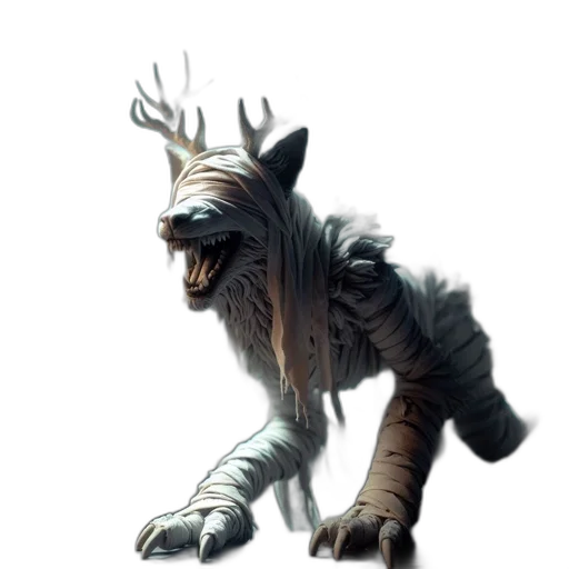 creature, animal, staff, dragon, concept art, fantasy art, 3d render, pixel art transparent PNG cut-out