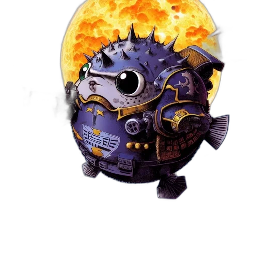 mask, robot, weapon, dragon, concept art, fantasy art, watercolor, 3d render transparent PNG cut-out