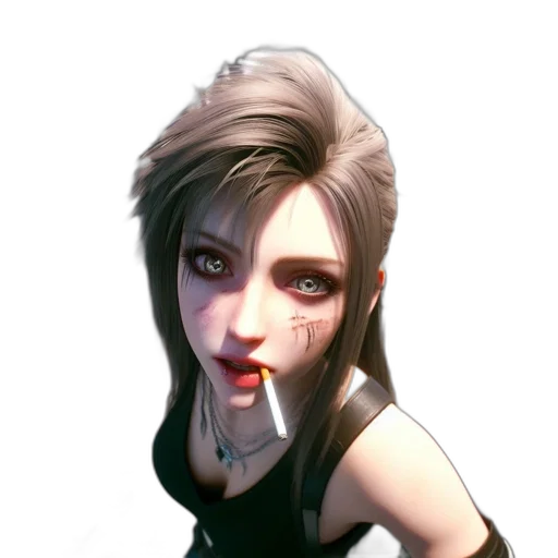 face, staff, concept art, 3d render, photorealistic, fantasy art, dark, animated transparent PNG cut-out