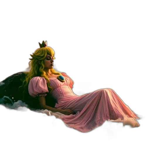 crown, dress, creature, animal, concept art, 3d render, photorealistic, fantasy art transparent PNG cut-out