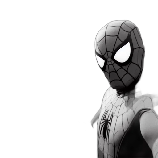 mask, face, animal, comic book art, concept art, 3d render, cartoon, monochrome transparent PNG cut-out